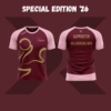 HV Leidsche Rijn supportershirt Special Edition 2026 in bordeaux roze